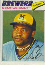 1977 Topps Baseball Cards      255     George Scott